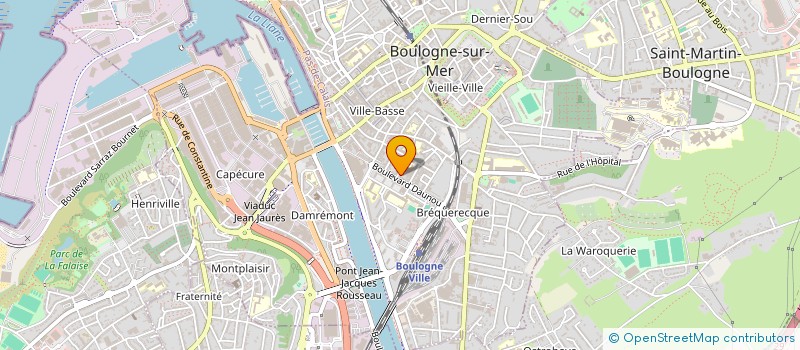 localisation de l'entreprise MADAME TIPHAINE WIDEHEM à BOULOGNE SUR MER