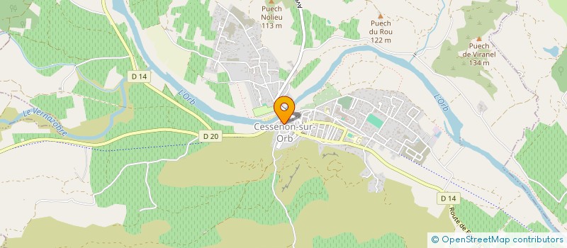 localisation de l'entreprise MADAME TIPHANIE BERTIN  CESSENON-SUR-ORB