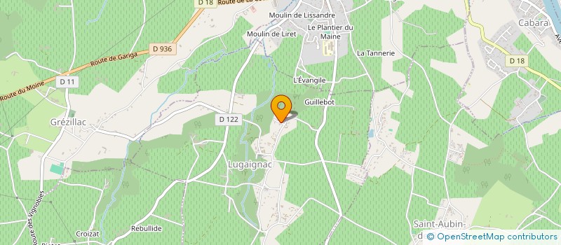 localisation de l'entreprise MADAME TIPHANIE BOITROU  LUGAIGNAC