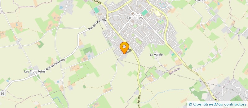 localisation de l'entreprise MADAME TIPHANIE DEJONGE  LINSELLES