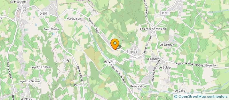 localisation de l'entreprise MADAME TIPHANIE PLASSE  THEIZE