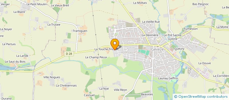 localisation de l'entreprise MADAME TIPHANIE RAPINE  GEVEZE