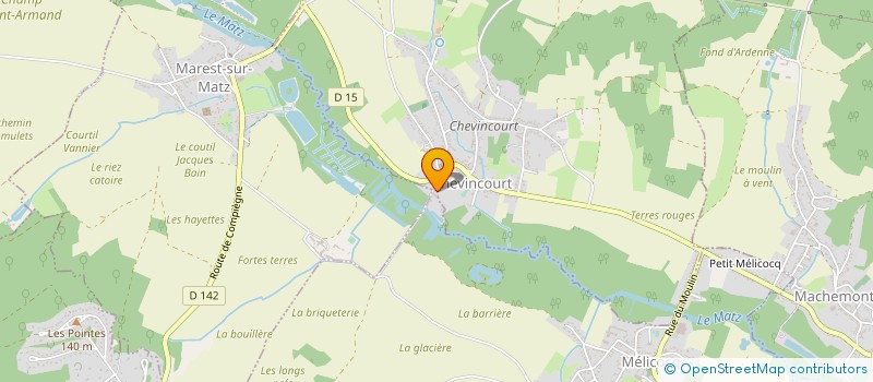 localisation de l'entreprise MADAME TIPHANIE ROUSSEAUX  CHEVINCOURT