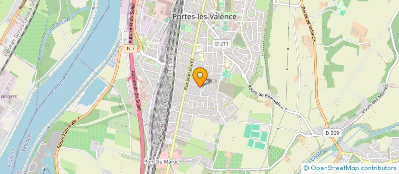 localisation de l'entreprise MADAME TIPHANIE SERRES  PORTES-LES-VALENCE