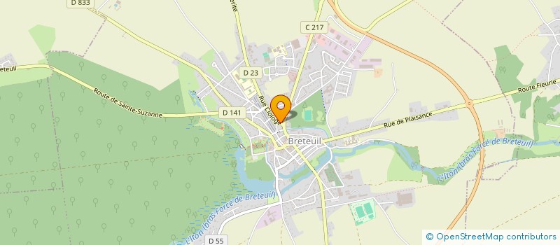 localisation de l'entreprise MADAME TIPHANIE VACHER  BRETEUIL