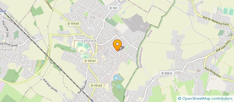 localisation de l'entreprise MADAME TIPHANIE VASSEUR  LEFOREST