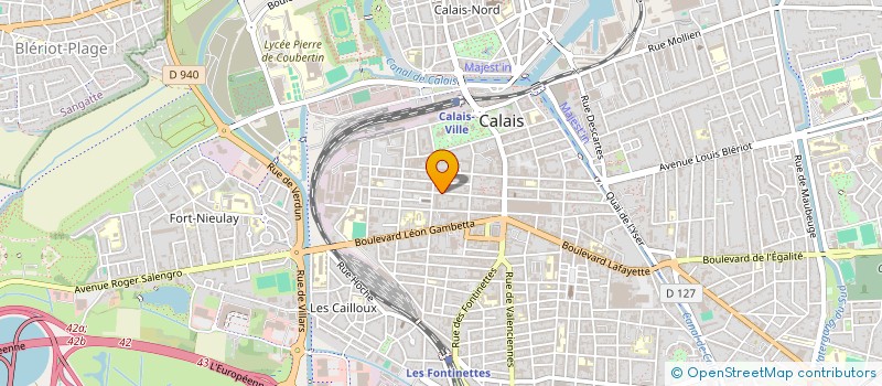 localisation de l'entreprise MADAME TIPHANY CARON  CALAIS