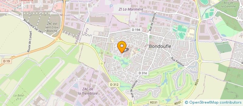 localisation de l'entreprise MADAME TIPHANY HADDAG  BONDOUFLE