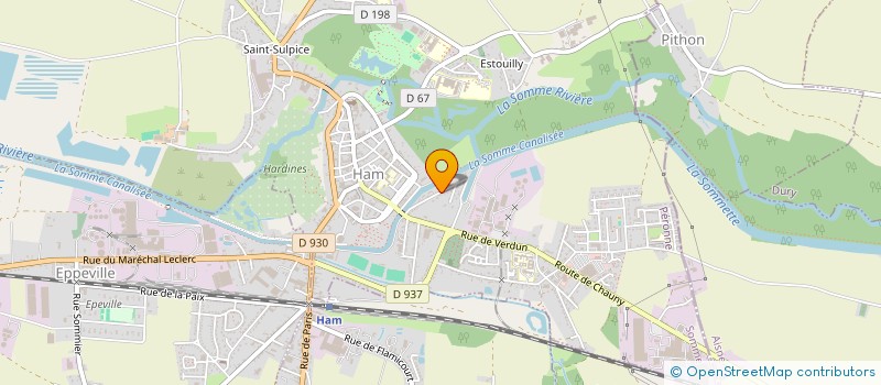 localisation de l'entreprise MADAME TIPHANY LEMAIRE  HAM