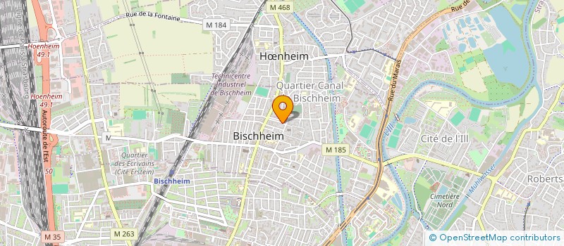 localisation de l'entreprise MADAME TIPPI POMPADOU  BISCHHEIM