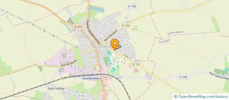 localisation de l'entreprise MADAME TISSEME PETETROT  GRANDVILLIERS