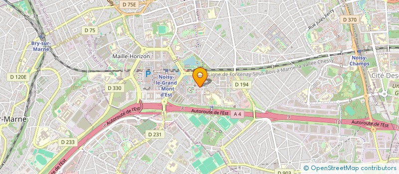 localisation de l'entreprise MADAME TIYI BELA EWODO  NOISY-LE-GRAND