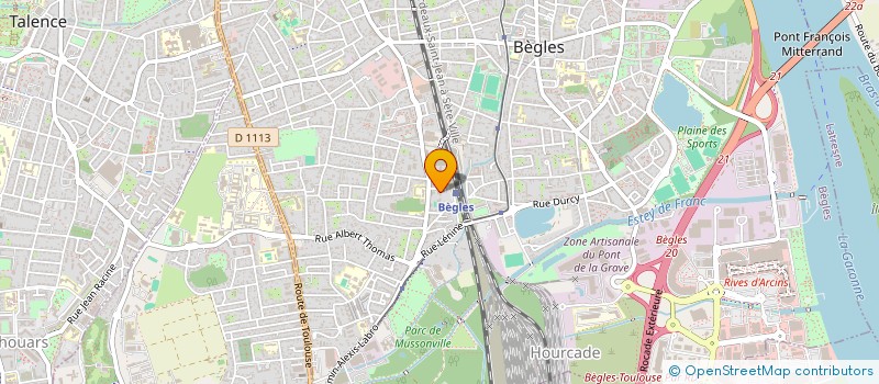 localisation de l'entreprise MADAME TIZIANA AUDAT  BEGLES