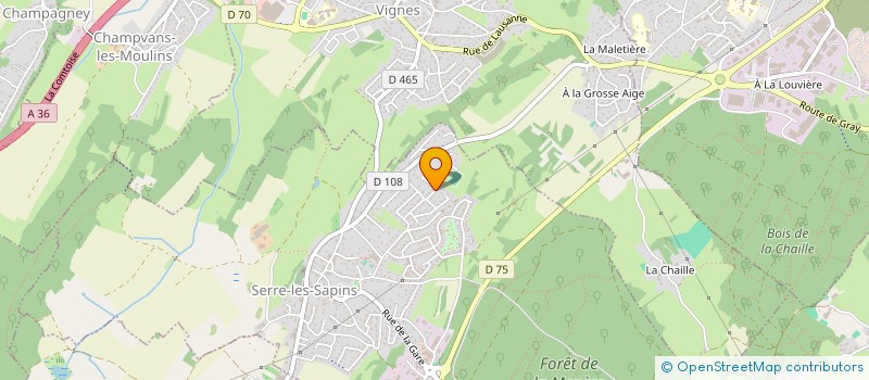 localisation de l'entreprise MADAME TIZIANA DI VIESTO  SERRE-LES-SAPINS