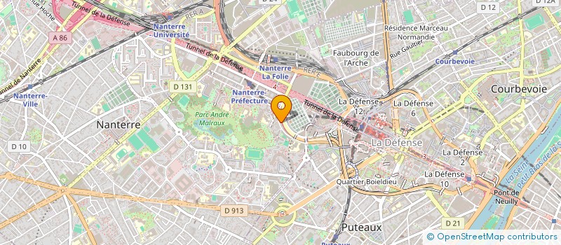 localisation de l'entreprise MADAME TOMI AKPADO  NANTERRE