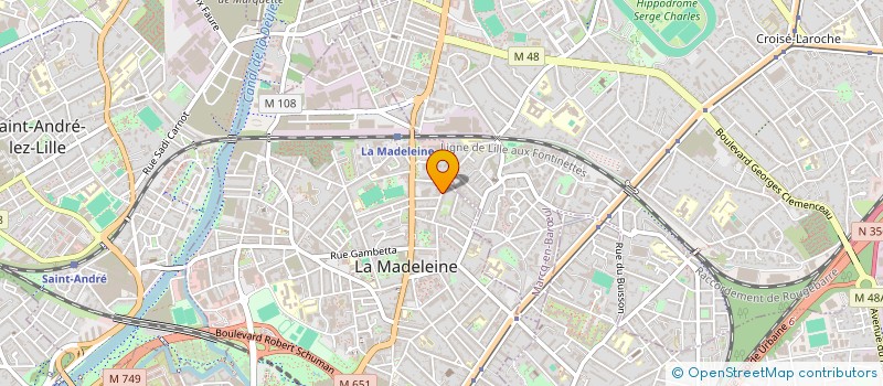 localisation de l'entreprise MADAME TOMOMI YANO à LA MADELEINE
