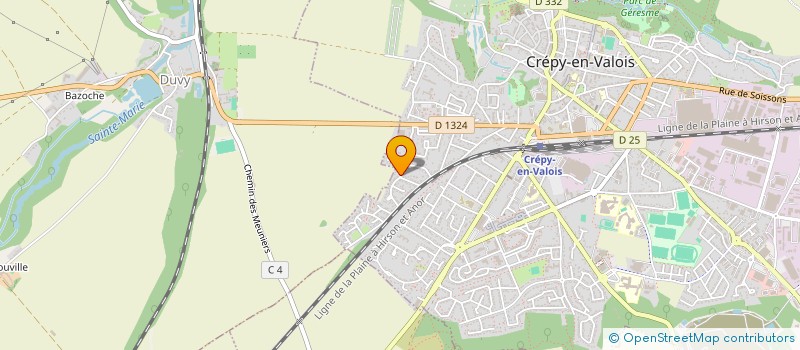 localisation de l'entreprise MADAME TORIA EL KIZIOUA  CREPY-EN-VALOIS
