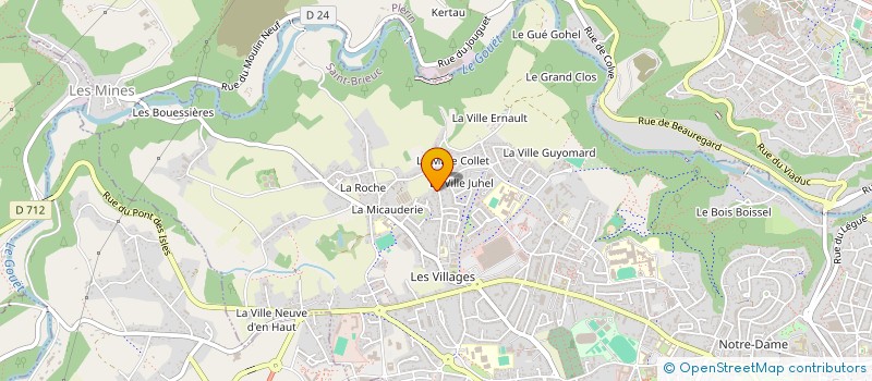 localisation de l'entreprise MADAME TOSCA RIVIERE à SAINT-BRIEUC