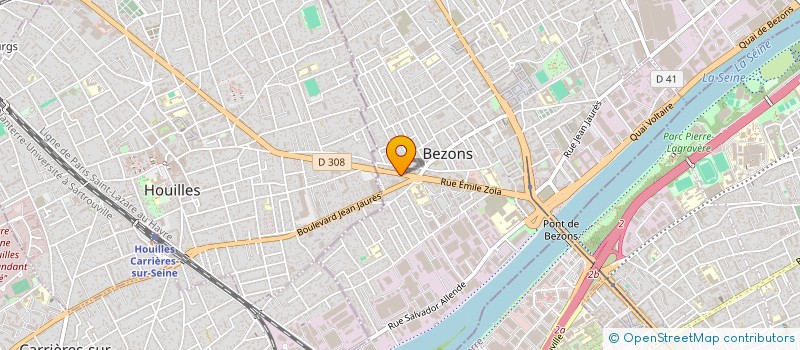 localisation de l'entreprise MADAME TOSCANE SELLATNIA  BEZONS