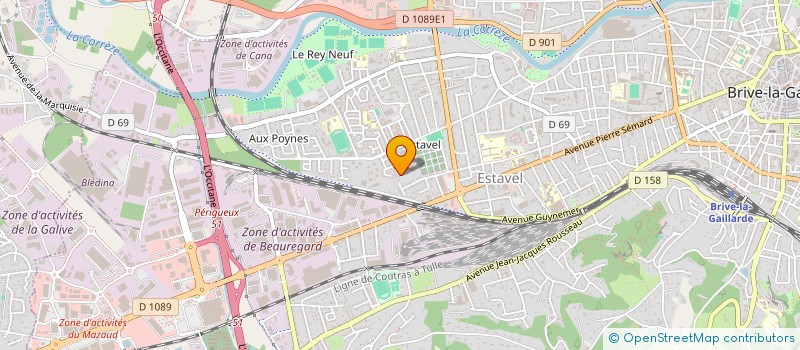 localisation de l'entreprise MADAME TOUHFIATIL-MARDHUA ABDALLAH  BRIVE-LA-GAILLARDE