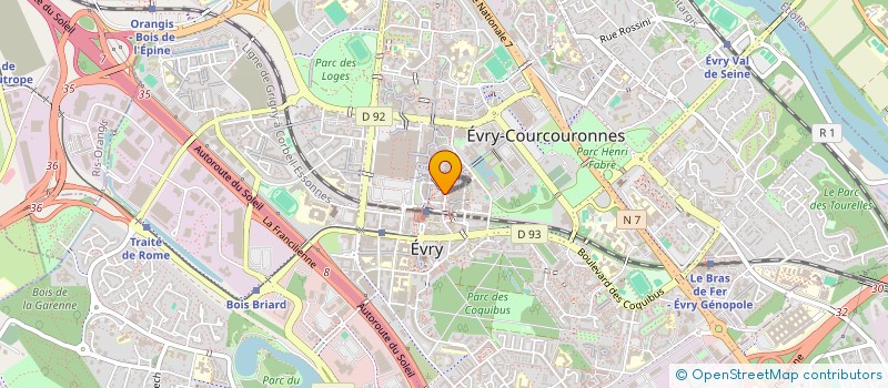 localisation de l'entreprise MADAME TOUNDO SACKO à EVRY-COURCOURONNES