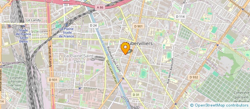 localisation de l'entreprise MADAME TOUNSIA CHEKKAL à AUBERVILLIERS