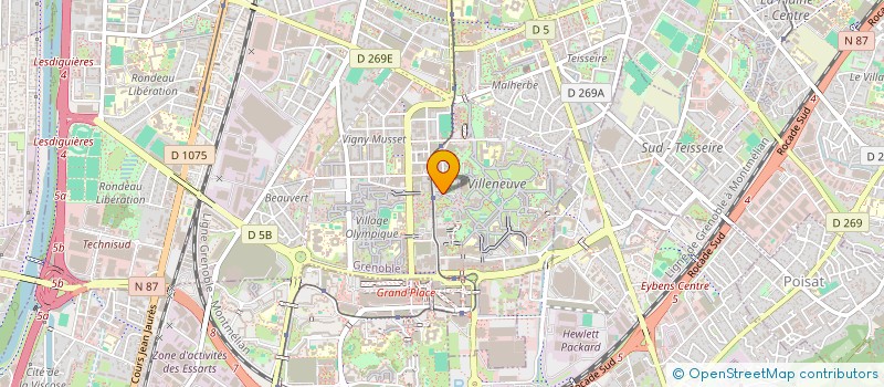 localisation de l'entreprise MADAME TOURIA AFKIR  GRENOBLE