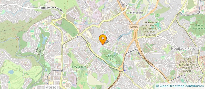 localisation de l'entreprise MADAME TOURIA ALLOUCH  MONTPELLIER