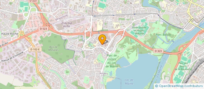 localisation de l'entreprise MADAME TOURIA BOUGANGA à ANGERS