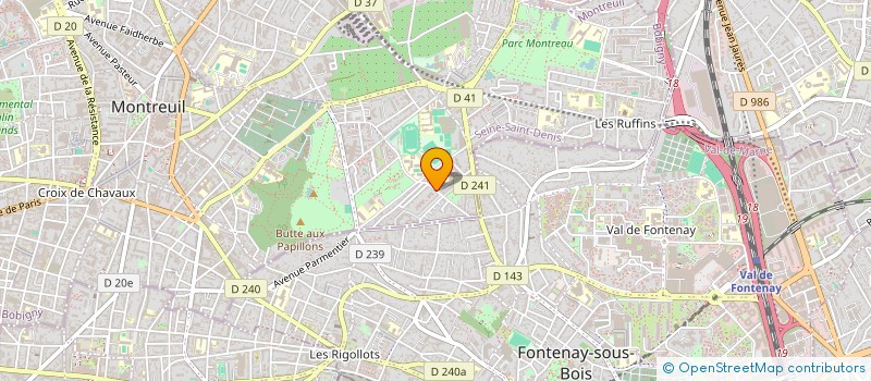 localisation de l'entreprise MADAME TOURIA BOUROUISSA  MONTREUIL