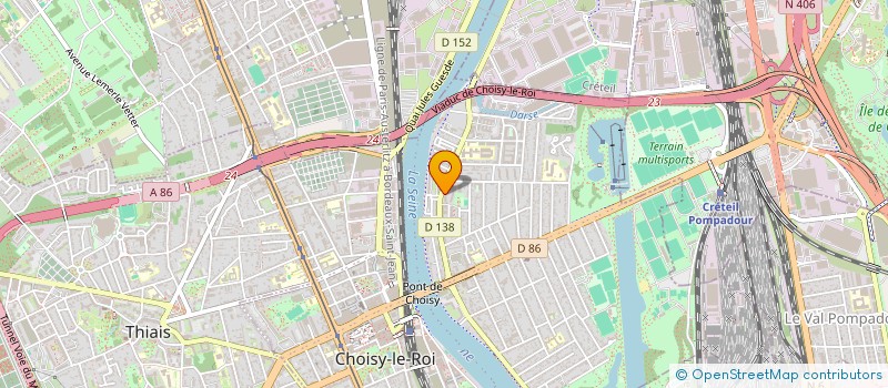 localisation de l'entreprise MADAME TOURKIA DJERRAH  CHOISY-LE-ROI