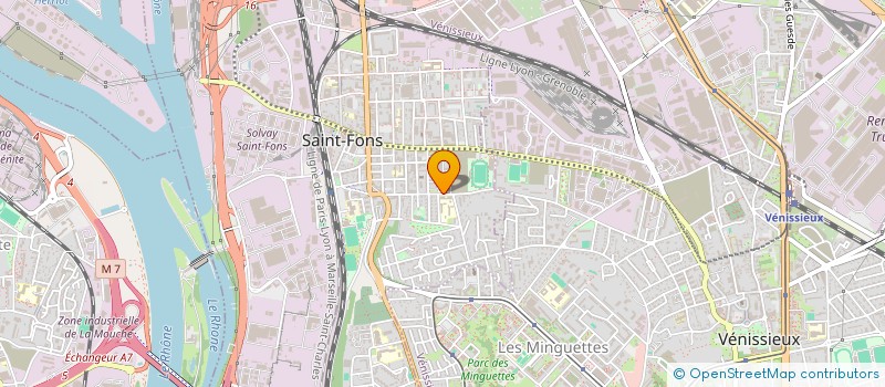 localisation de l'entreprise MADAME TOURKIA MERKATI  SAINT-FONS