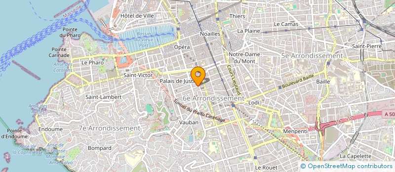 localisation de l'entreprise MADAME TOUSSAINTE MATTEOLI  MARSEILLE