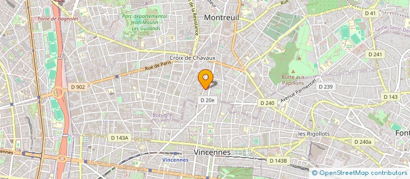 localisation de l'entreprise MADAME TOVE JOHANSSON à MONTREUIL