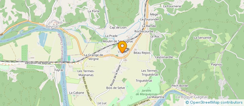 localisation de l'entreprise MADAME TRACEY DUNN à VEZAC