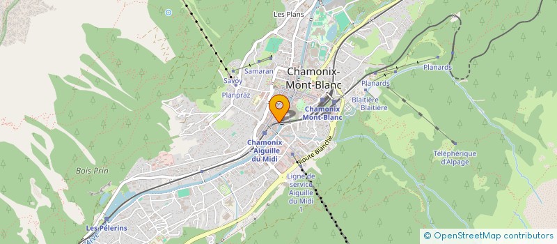 localisation de l'entreprise MADAME TRACEY GREGORIO  CHAMONIX-MONT-BLANC