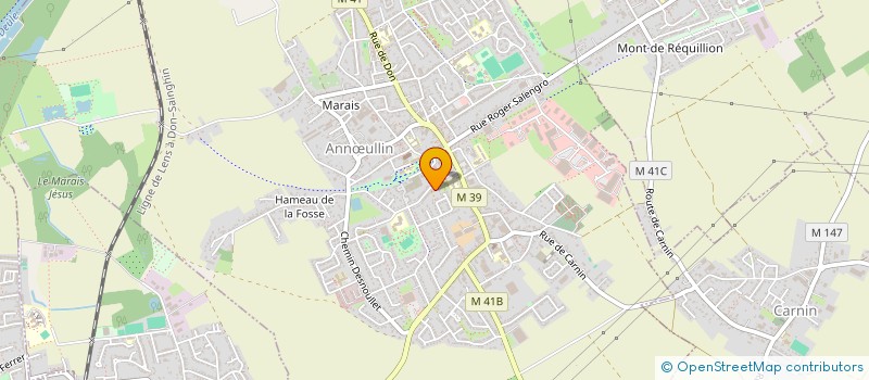 localisation de l'entreprise MADAME TRACY DONCK  LYS-LEZ-LANNOY