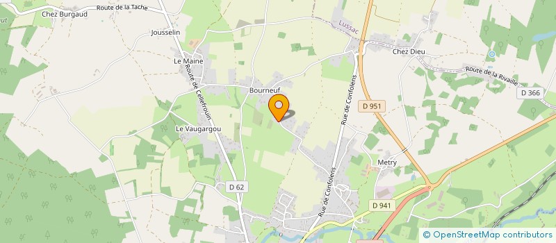 localisation de l'entreprise MADAME TRACY EDWARDS à CHASSENEUIL-SUR-BONNIEURE