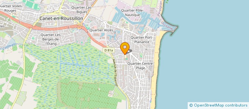 localisation de l'entreprise MADAME TRACY GONZALEZ RAMOS  CANET-EN-ROUSSILLON