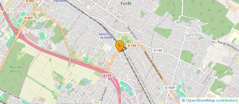 localisation de l'entreprise MADAME TRACY GRAZIANO  ST LEU LA FORET