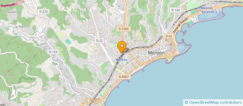 localisation de l'entreprise MADAME TRACY GUEUR  MENTON