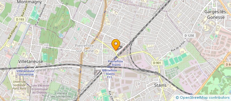 localisation de l'entreprise MADAME TRACY LANDU  PIERREFITTE-SUR-SEINE