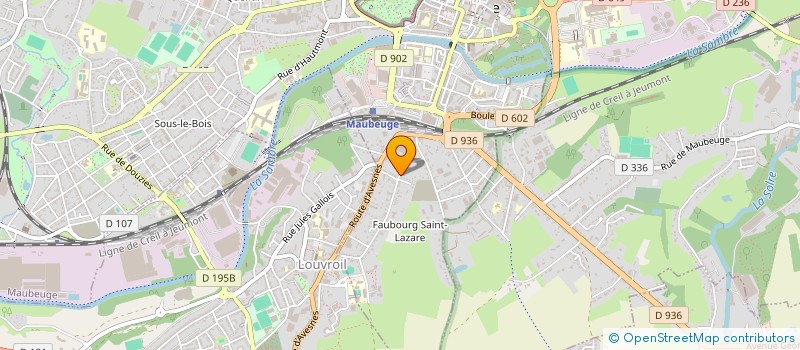 localisation de l'entreprise MADAME TRACY LEFEBVRE  MAUBEUGE