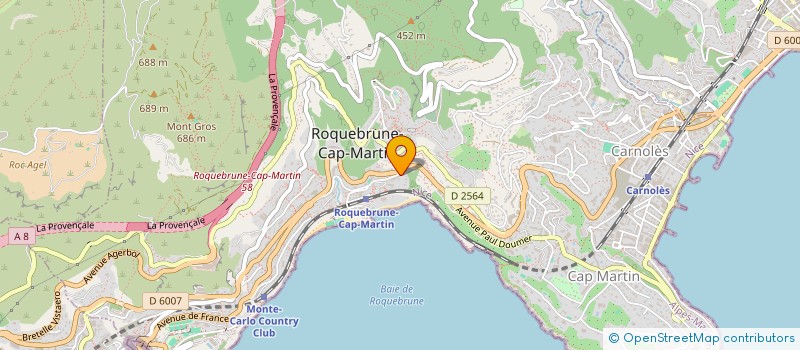 localisation de l'entreprise MADAME TRACY O'LEARY  ROQUEBRUNE-CAP-MARTIN