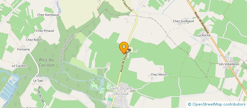 localisation de l'entreprise MADAME TRACY SAILLART  SAINT-DIZANT-DU-GUA