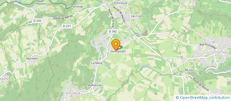 localisation de l'entreprise MADAME TRACY VALLET  VINZIEUX