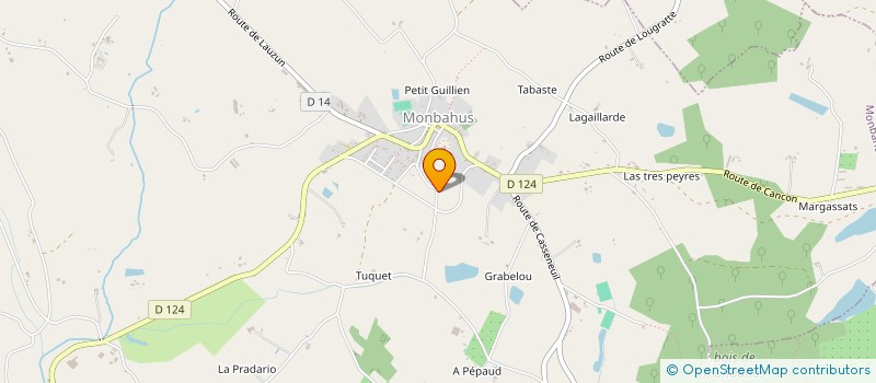 localisation de l'entreprise MADAME TRACY WEBSTER  MONBAHUS