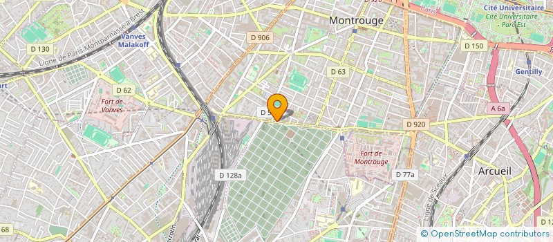 localisation de l'entreprise MADAME TRAM ANH OLIVIA VO  MONTROUGE