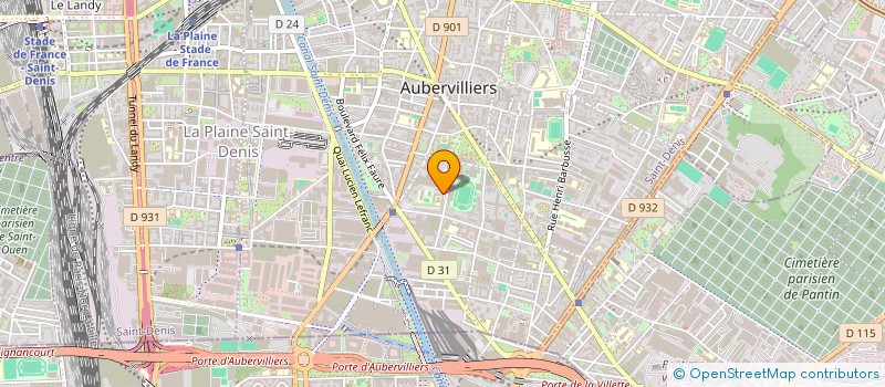 localisation de l'entreprise MADAME TRAMMIYA THAVASEELAN  AUBERVILLIERS