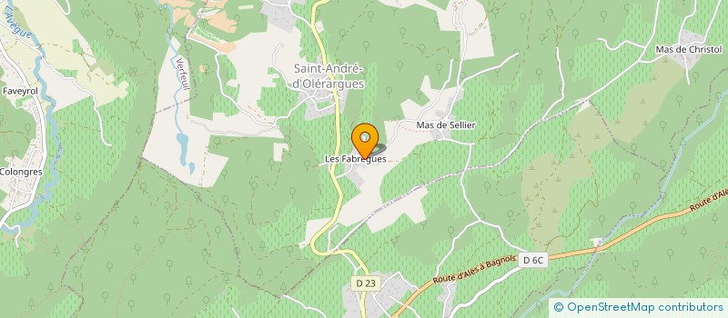 localisation de l'entreprise MADAME TRECY HENRIOT  SAINT-ANDRE-D'OLERARGUES